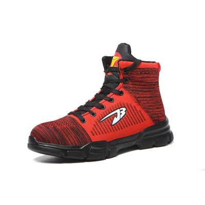 Felix Men's High Top Steel Toe Work Boots Red - Image 6