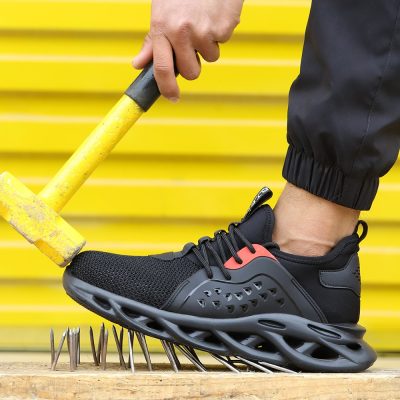 Jeffrey Mesh Composite Steel Toe Safety Shoes Black - Image 4