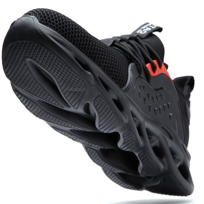 Jeffrey Mesh Composite Steel Toe Safety Shoes Black - Image 9