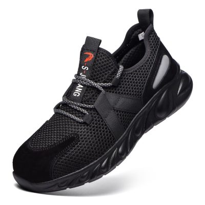 Amos Steel Toe Puncture Resistant Work Shoes Black - Image 4