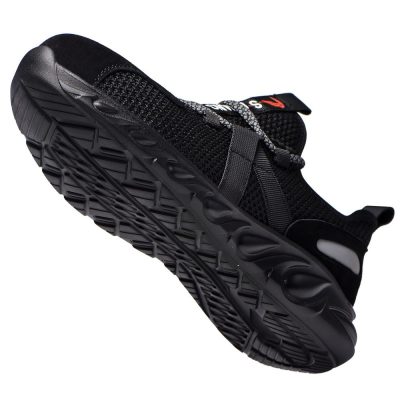 Amos Steel Toe Puncture Resistant Work Shoes Black - Image 5