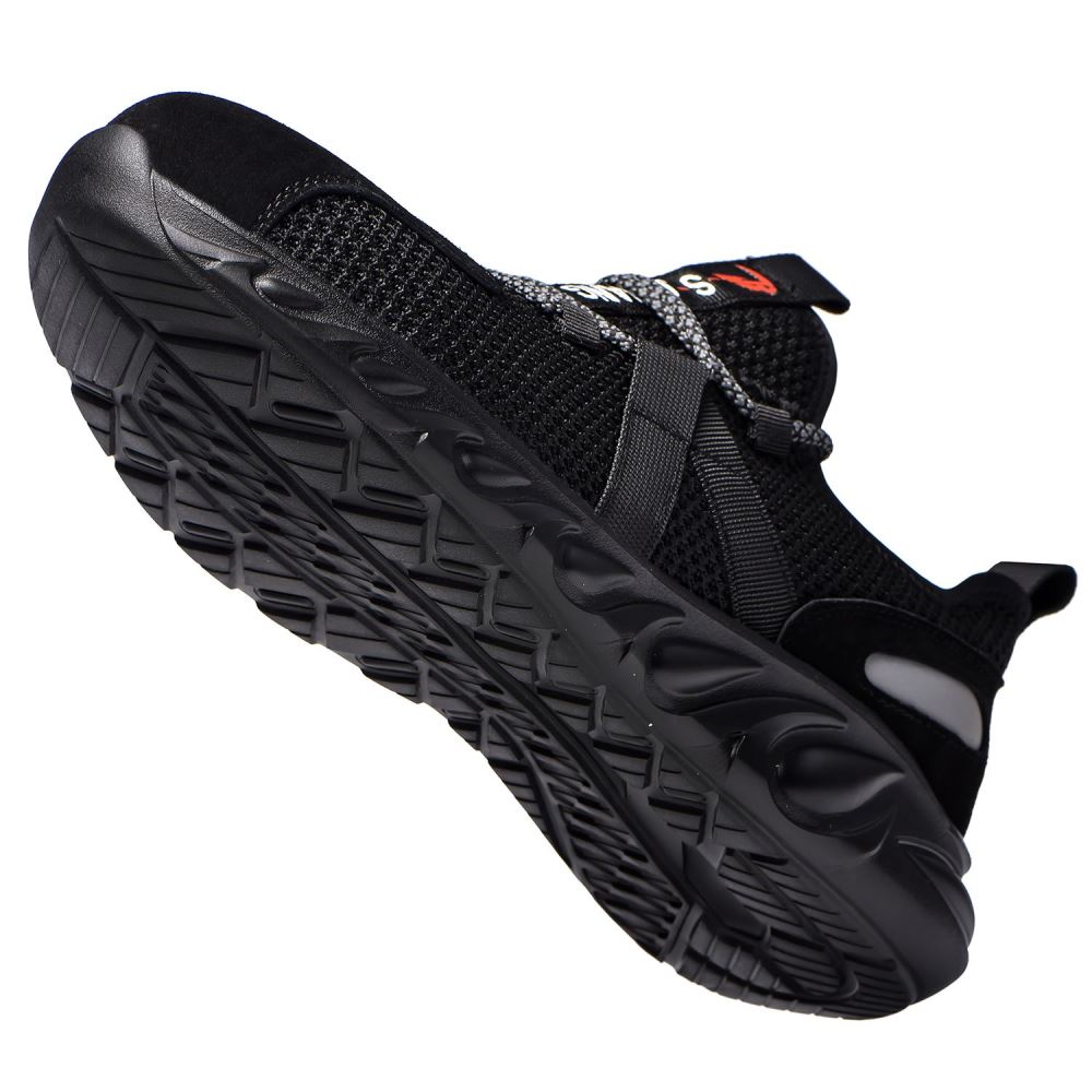 Amos Steel Toe Puncture Resistant Work Shoes Black - Image 5