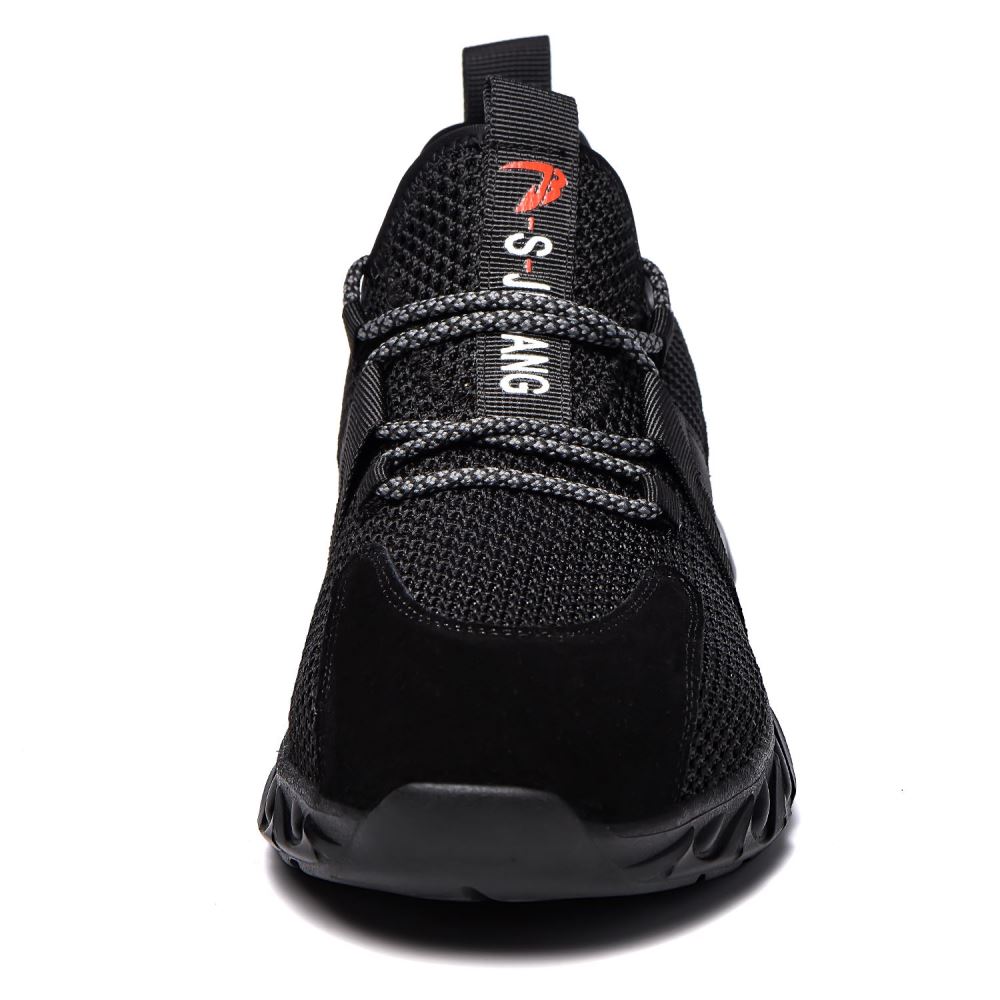 Amos Steel Toe Puncture Resistant Work Shoes Black - Image 6