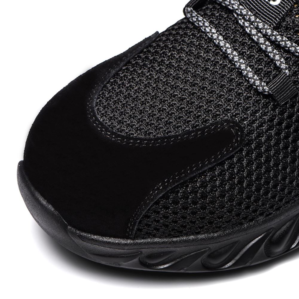 Amos Steel Toe Puncture Resistant Work Shoes Black - Image 10