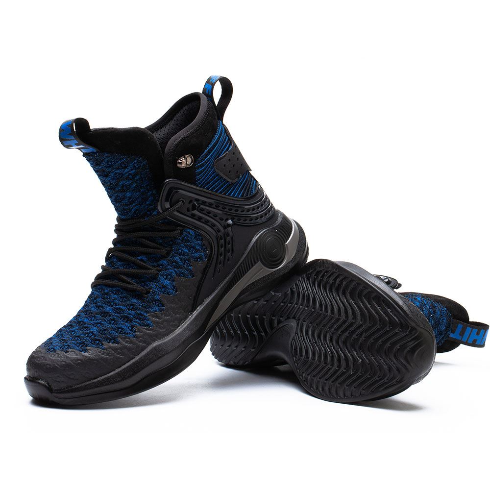 Greg Steel Toe Boots Comfortable Anti-Smash Work Shoes Blue - Image 2