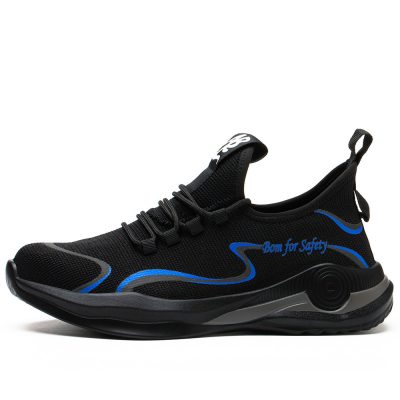 Brian Lightweight Steel Toe Work Shoes Puncture Resistant Blue