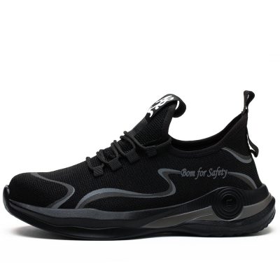 Bruce Comfortable Steel Toe Work Shoes Gray