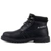 Edmund Non Slip Waterproof Oil-Resistant Steel Toe Boot Black