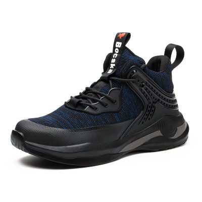 Connor Comfortable Industrial Steel Toe Shoes Blue
