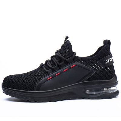 Edgar Lightweight Construction Steel Toe Shoes Puncture Resistant Black