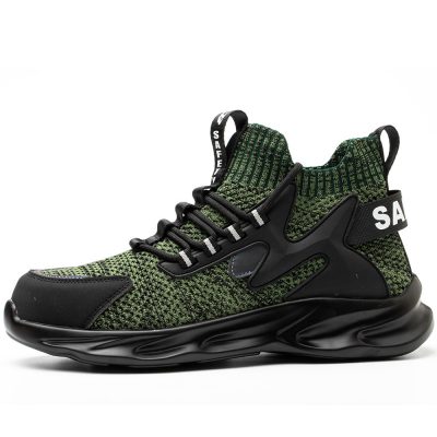 Quinn Steel Toe Shoes Non-Slip Puncture Resistance Green