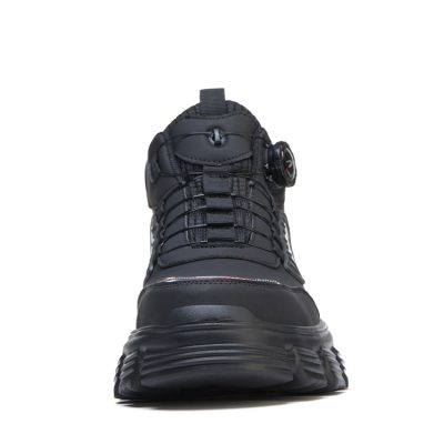 Steven Comfortable Steel Toe Work Shoes Black - Image 4