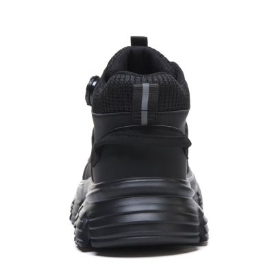 Steven Comfortable Steel Toe Work Shoes Black - Image 5
