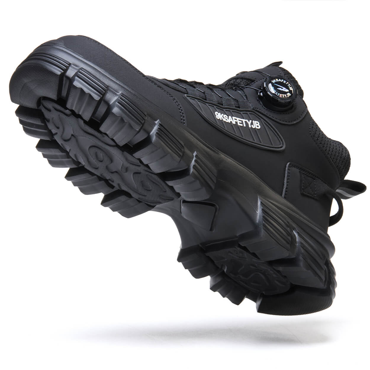 Steven Comfortable Steel Toe Work Shoes Black - Image 6