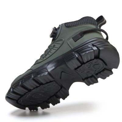 Stuart Lightweight Steel Toe Shoes Green - Image 5
