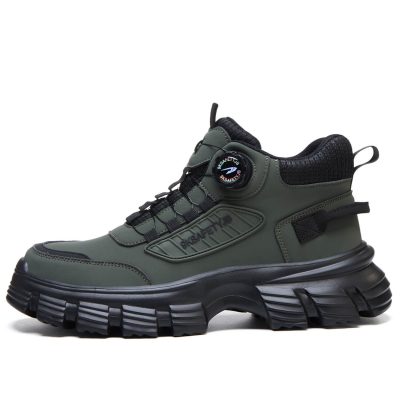 Stuart Lightweight Steel Toe Shoes Green
