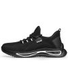 William Slip Resistant Steel Toe Sneaker Shoes Breathable Black/White