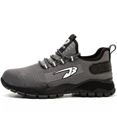 Baade Non Slip Steel Toe Safety Shoes Gray