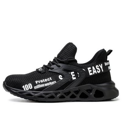 Benno Lightweight Steel Toe Sneakers Slip Resistant Blue