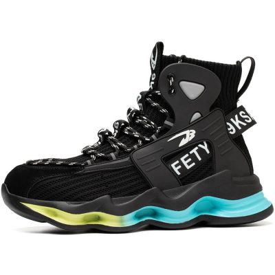 Astor Comfortable Steel Toe Tennis Shoes Black