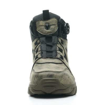 Berg High-Top Slip-Resistant Comfortable Steel Toe Work Boots Green - Image 5