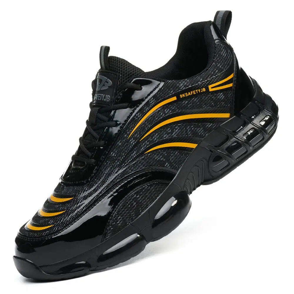 Verne Slip Resistant Steel Toe Work Shoes Yellow