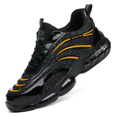 Verne Slip Resistant Steel Toe Work Shoes Yellow