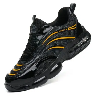 Verne Slip Resistant Steel Toe Work Shoes Yellow