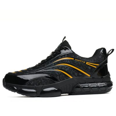 Verne Slip Resistant Steel Toe Work Shoes Yellow
