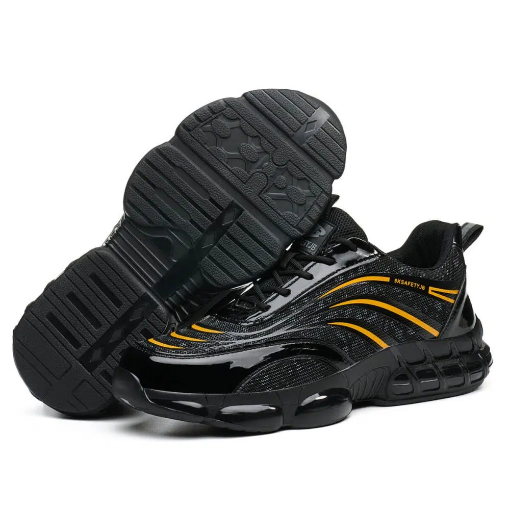 Verne Slip Resistant Steel Toe Work Shoes Yellow