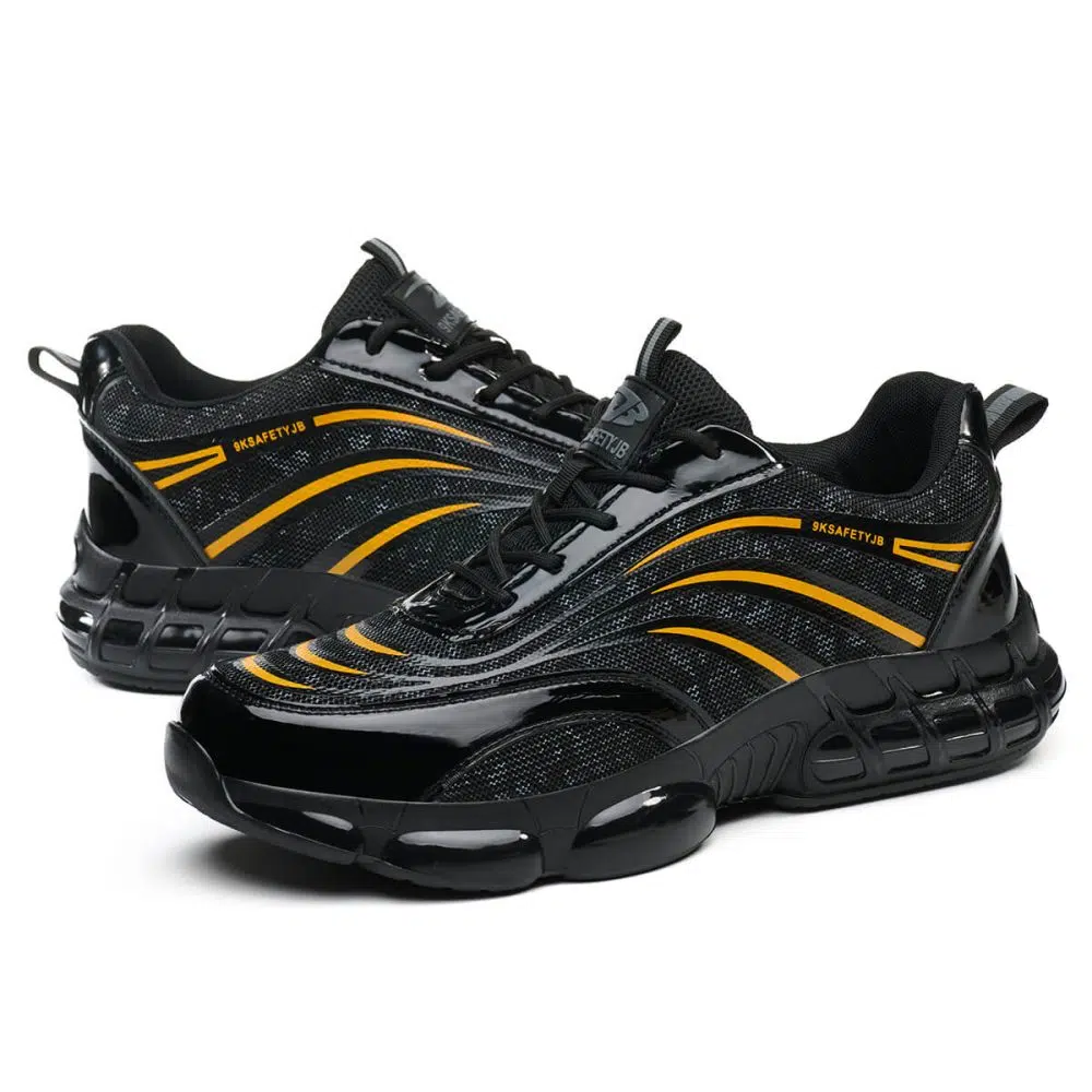 Verne Slip Resistant Steel Toe Work Shoes Yellow