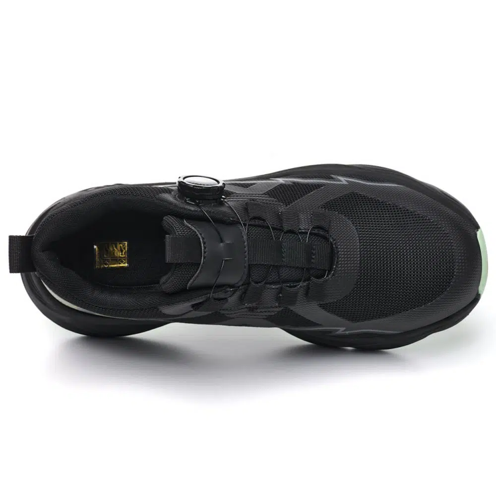 Galen Lightweight Non Slip Steel Toe Work Shoes Black/Red