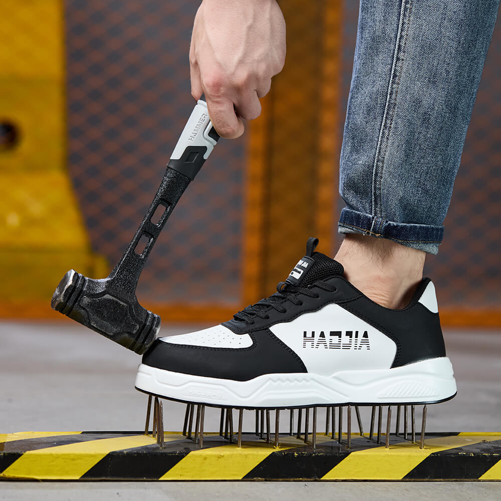 Urban Insulated Metal Free Composite Toe Work Shoes Black/White - Image 2