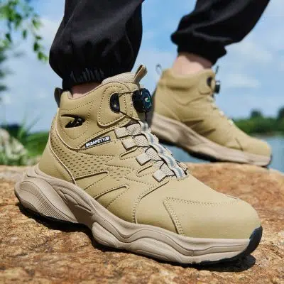 Wythe Steel Toe Slip Resistant Shoes Khaki