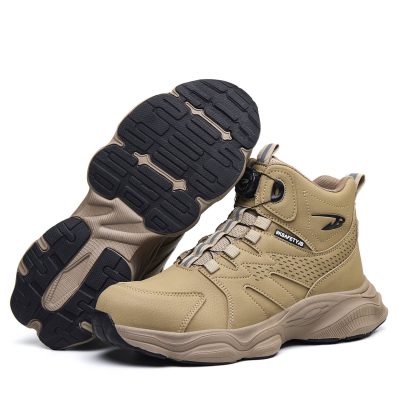 Wythe Steel Toe Slip Resistant Shoes Khaki - Image 8