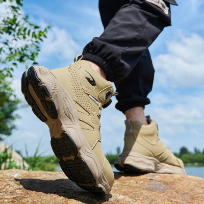 Wythe Steel Toe Slip Resistant Shoes Khaki - Image 9