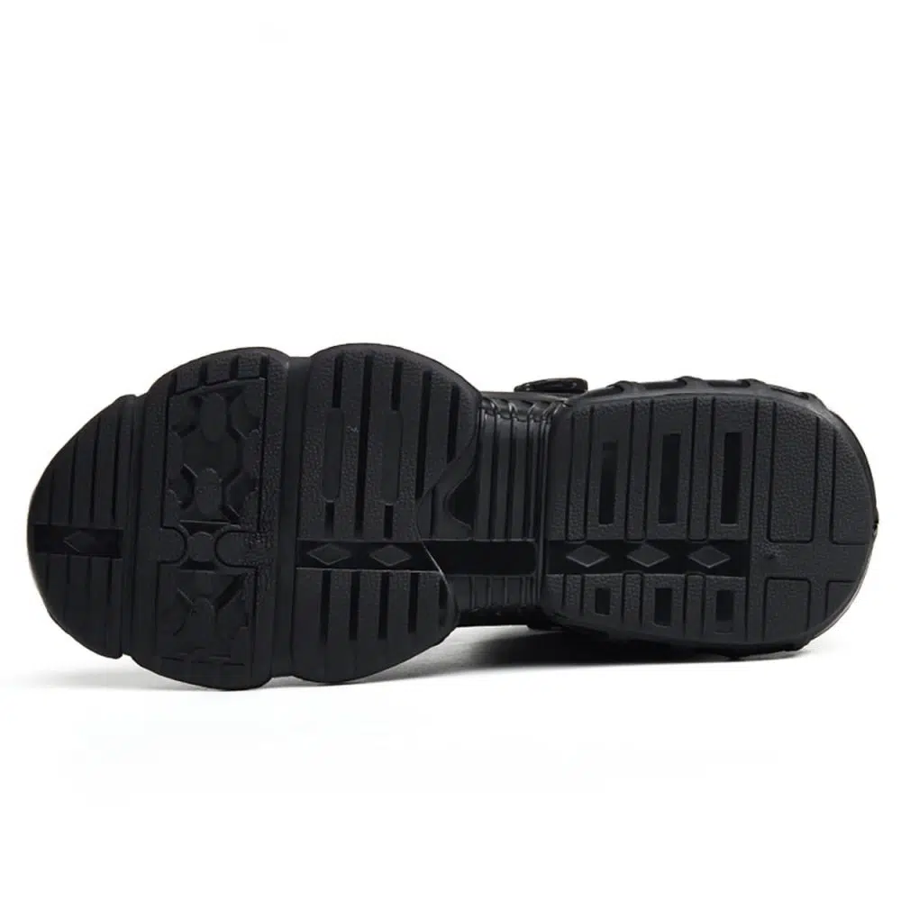 Sidney Comfort High Top Steel Toe Work Shoes Black