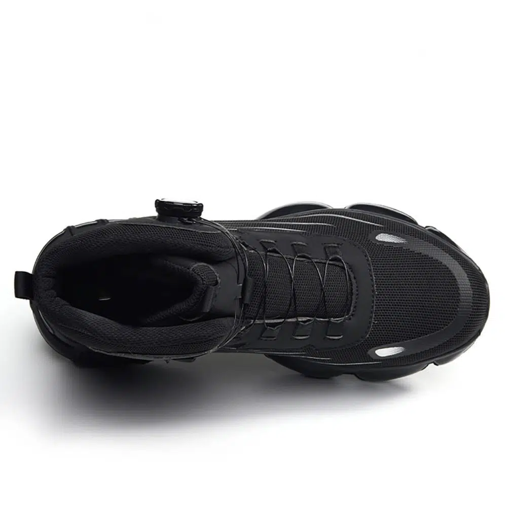 Sidney Comfort High Top Steel Toe Work Shoes Black