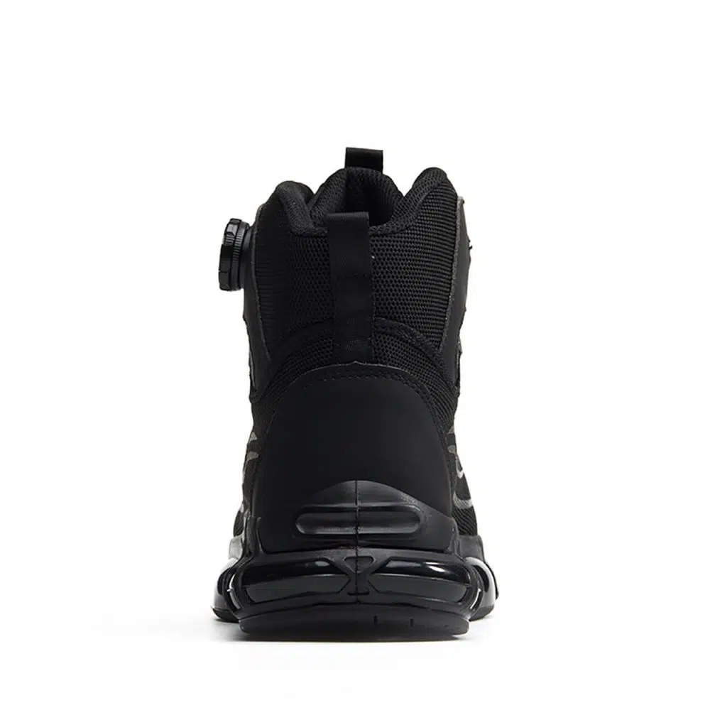Sidney Comfort High Top Steel Toe Work Shoes Black
