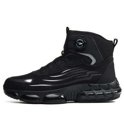 Sidney Comfort High Top Steel Toe Work Shoes Black