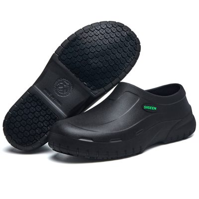 Chef Waterproof Oil Resistant Slip Resistant Work Kitchen Shoes Black - Image 5