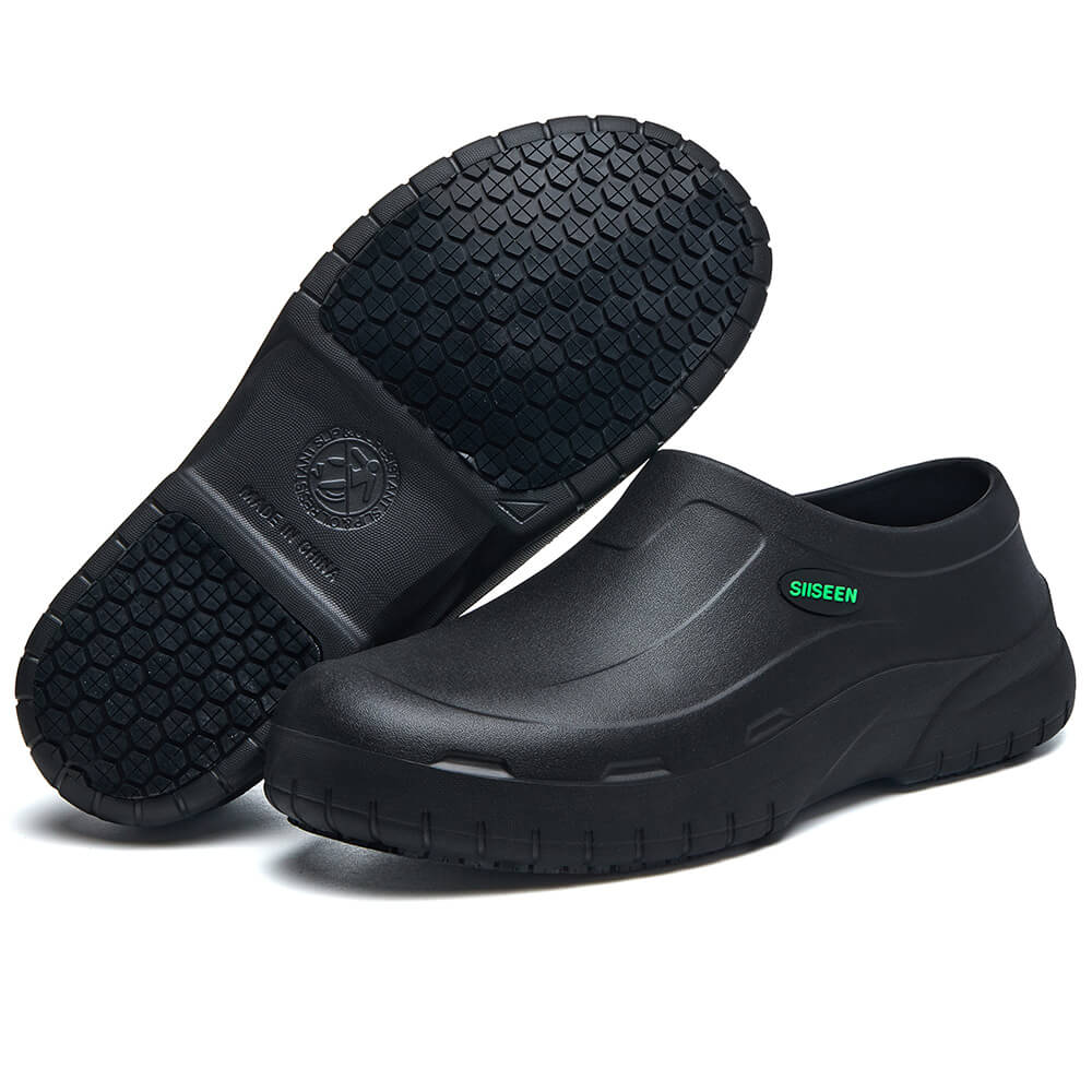 Chef Waterproof Oil Resistant Slip Resistant Work Kitchen Shoes Black - Image 5