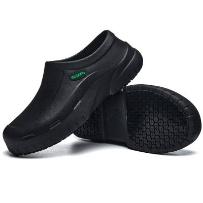 Chef Waterproof Oil Resistant Slip Resistant Work Kitchen Shoes Black - Image 8