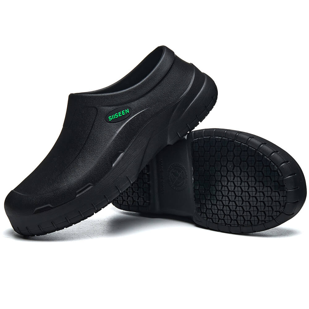 Chef Waterproof Oil Resistant Slip Resistant Work Kitchen Shoes Black - Image 8