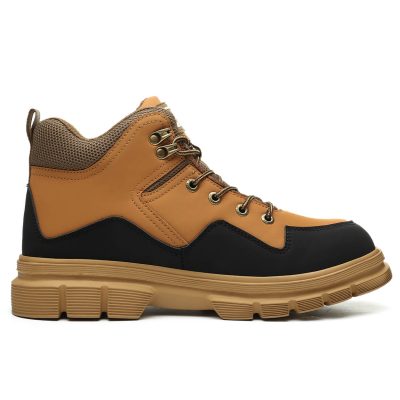 Belen 6" Lightweight Steel Toe Work Boots Yellow Black - Image 4