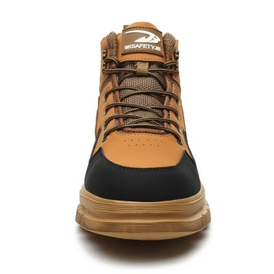 Belen 6" Lightweight Steel Toe Work Boots Yellow Black - Image 5