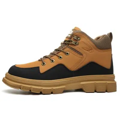 Belen 6" Lightweight Steel Toe Work Boots Yellow Black