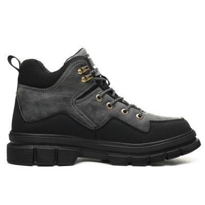 Cheryl 6" Steel Toe Breathable Work Boots Gray Black - Image 4