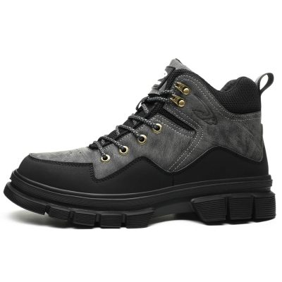Cheryl  6" Steel Toe Breathable Work Boots Gray Black