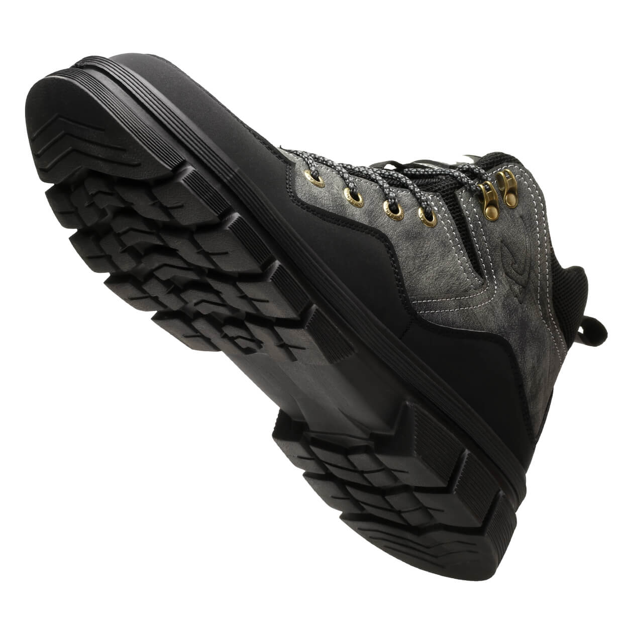 Cheryl 6" Steel Toe Breathable Work Boots Gray Black - Image 8